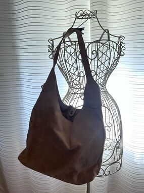 Classic Soft Brown Vegan Leather Boho Tote